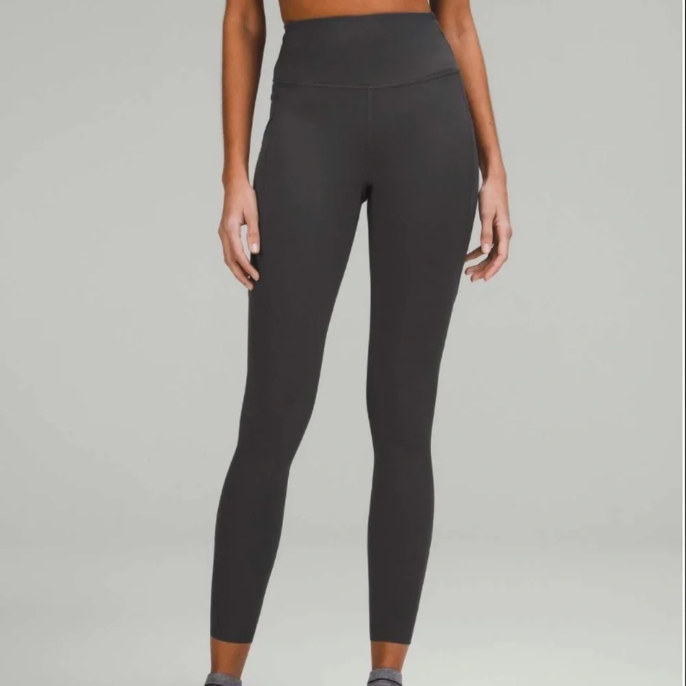 LULULEMON Fast & Free 7/8 Tight II Dark Gray Size 10
